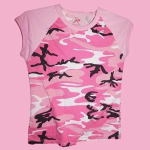 SOLD Pink camo shirt size large